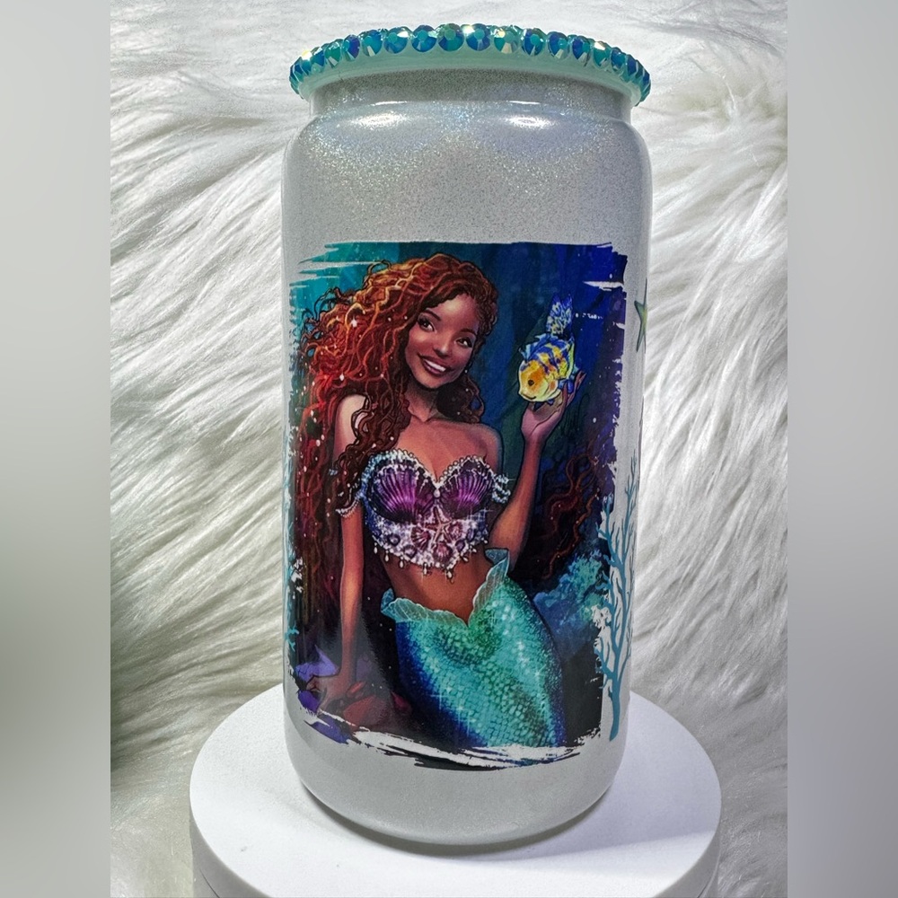 Blingy Lil Mermaid 🧜🏾‍♀️ Cup
